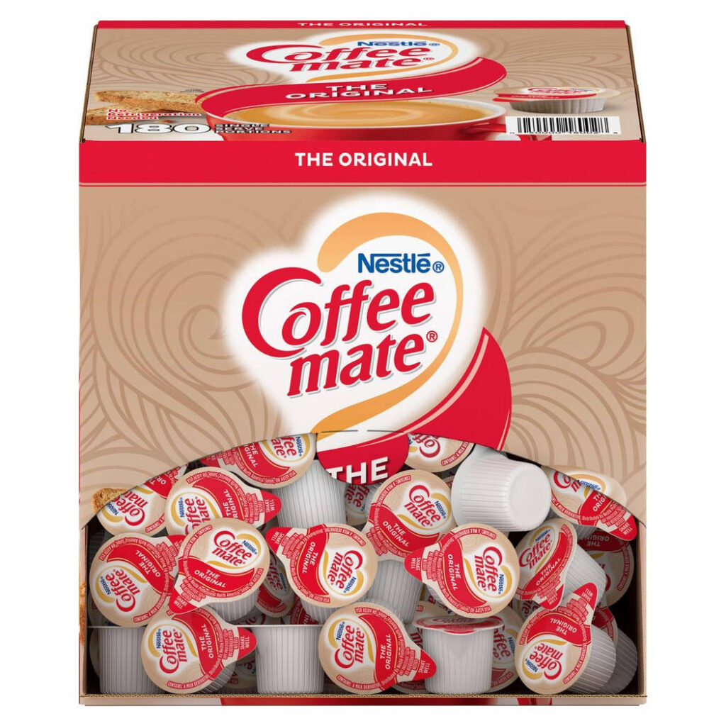 Coffee Mate Original Liquid Creamer Pods (180pk) 11ml (0.38 fl oz) – 180 Cups