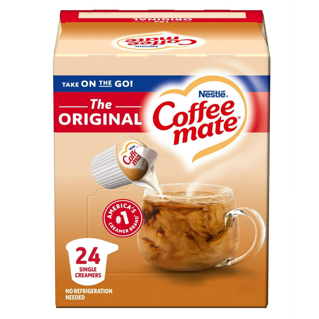 Coffee Mate Original Liquid Creamer Cups 11ml (0.38 fl oz) – 24 Cups per box