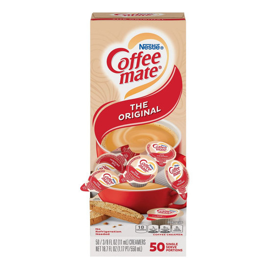 Coffee Mate Original Liquid Creamer Cups 11ml (0.38 fl oz) – 50 Cups per box