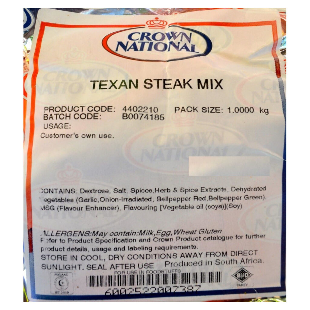 Crown National Texan Steak Mix 1kg (35.27oz)