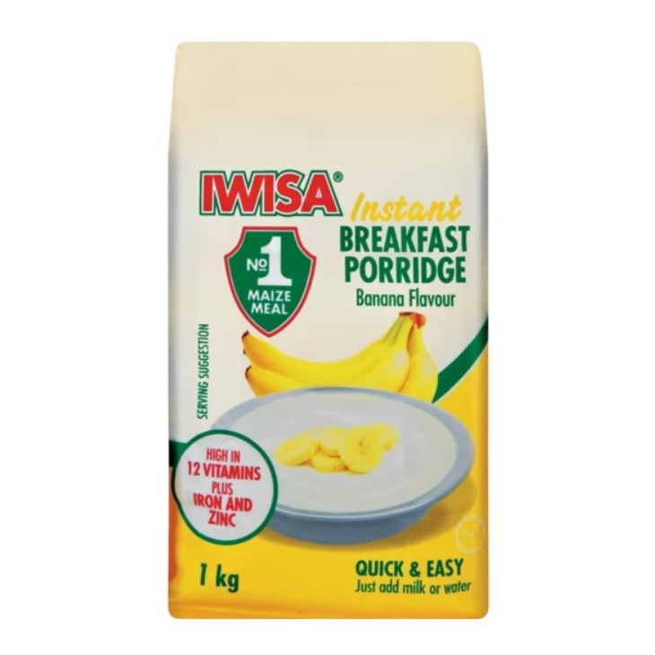 Iwisa Iwisa Instant Porridge – Banana 1kg (35.27oz)