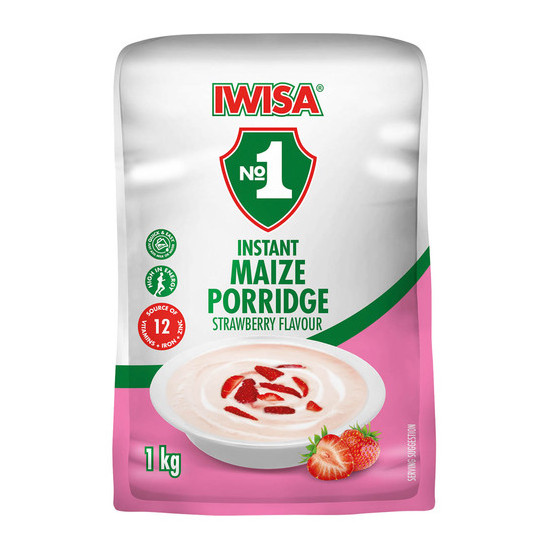 Iwisa Iwisa Instant Porridge – Strawberry 1kg (35.27oz)