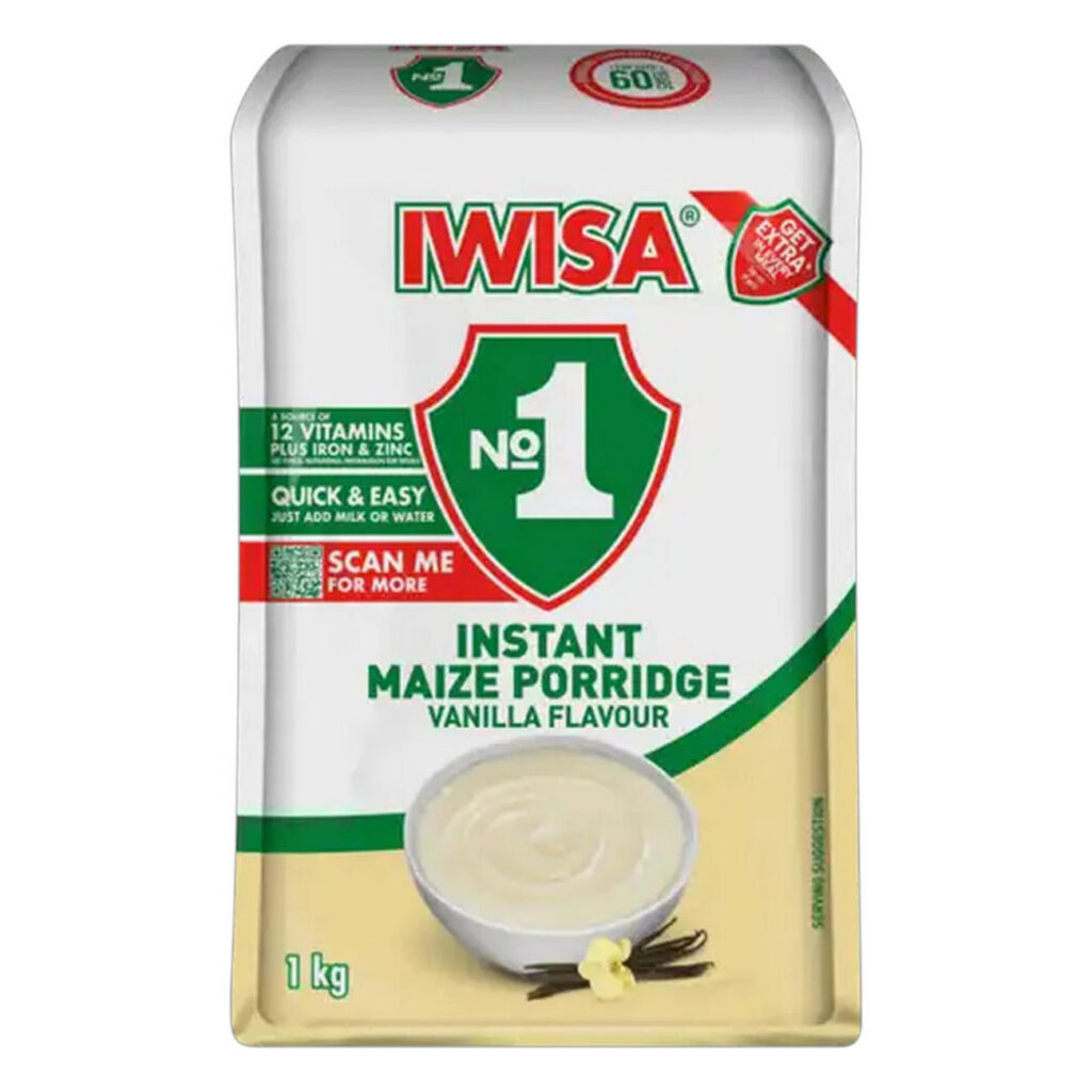 Iwisa Iwisa Instant Porridge – Vanilla 1kg (35.27oz)