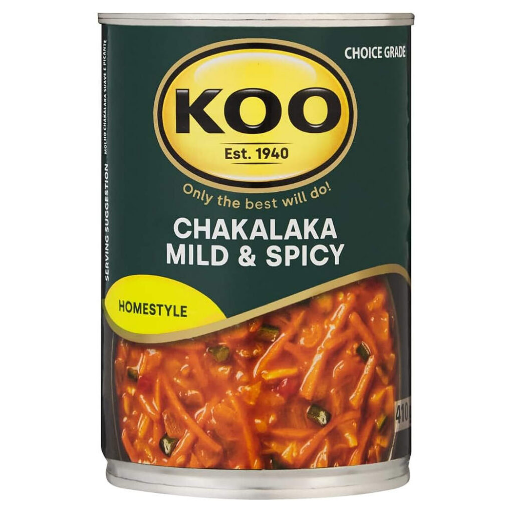 Koo Koo Canned Veg – Chakalaka Mild&Spicy 410g (14.46oz)