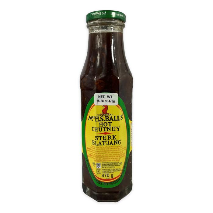 Mrs Ball's Chutney – Hot (Glass) 470g (16.58oz)