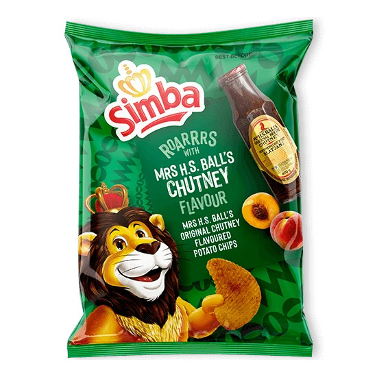 Simba Simba Potato Chips – Mrs H.S Balls Chutney 120g (4.23oz)