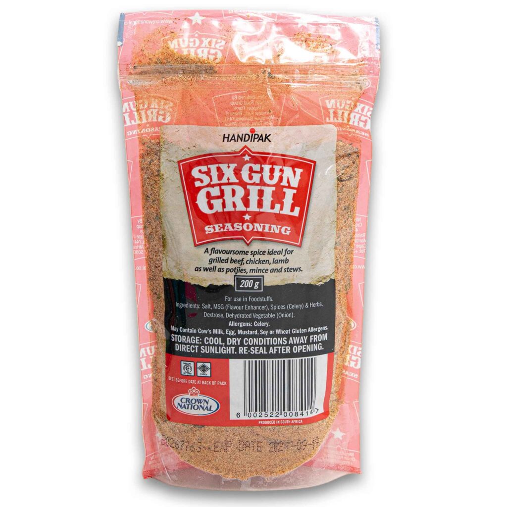 Crown National Six Gun Grill Seasoning – Barbeque 200g (7.05oz)
